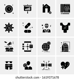 16 Business Universal Icons Vector. Creative Icon Illustration to use in web and Mobile Related project.