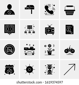 16 Business Universal Icons Vector. Creative Icon Illustration to use in web and Mobile Related project.