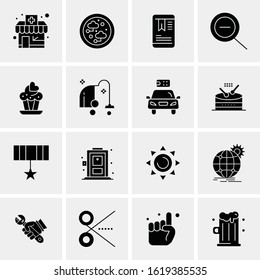 16 Business Universal Icons Vector. Creative Icon Illustration to use in web and Mobile Related project.