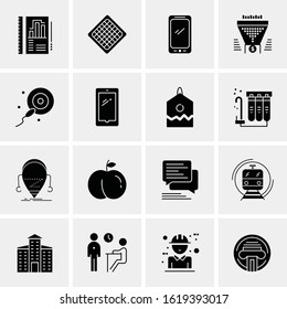 16 Business Universal Icons Vector. Creative Icon Illustration to use in web and Mobile Related project.