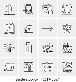 16 Business Universal Icons Vector. Creative Icon Illustration to use in web and Mobile Related project.