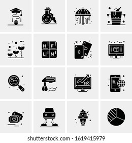 16 Business Universal Icons Vector. Creative Icon Illustration to use in web and Mobile Related project.