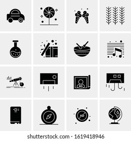 16 Business Universal Icons Vector. Creative Icon Illustration to use in web and Mobile Related project.