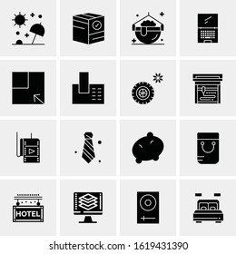 16 Business Universal Icons Vector. Creative Icon Illustration to use in web and Mobile Related project.