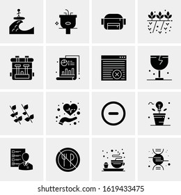 16 Business Universal Icons Vector. Creative Icon Illustration to use in web and Mobile Related project.