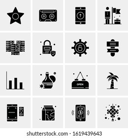 16 Business Universal Icons Vector. Creative Icon Illustration to use in web and Mobile Related project.