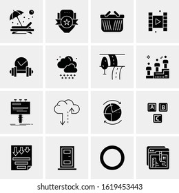 16 Business Universal Icons Vector. Creative Icon Illustration to use in web and Mobile Related project.