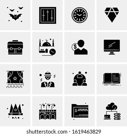 16 Business Universal Icons Vector. Creative Icon Illustration to use in web and Mobile Related project.