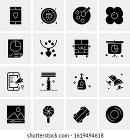 16 Business Universal Icons Vector. Creative Icon Illustration to use in web and Mobile Related project.