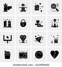 16 Business Universal Icons Vector. Creative Icon Illustration to use in web and Mobile Related project.