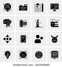 16 Business Universal Icons Vector. Creative Icon Illustration to use in web and Mobile Related project.