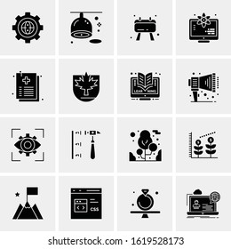 16 Business Universal Icons Vector. Creative Icon Illustration to use in web and Mobile Related project.
