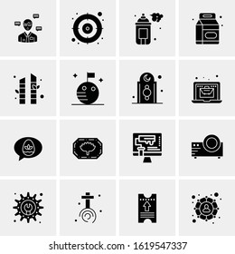 16 Business Universal Icons Vector. Creative Icon Illustration to use in web and Mobile Related project.