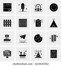 16 Business Universal Icons Vector. Creative Icon Illustration to use in web and Mobile Related project.