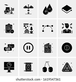 16 Business Universal Icons Vector. Creative Icon Illustration to use in web and Mobile Related project.