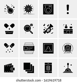 16 Business Universal Icons Vector. Creative Icon Illustration to use in web and Mobile Related project.