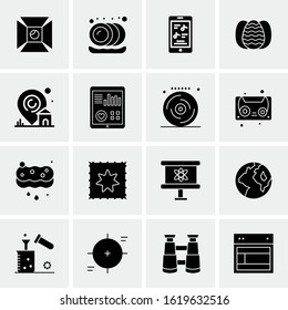 16 Business Universal Icons Vector. Creative Icon Illustration to use in web and Mobile Related project.