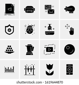 16 Business Universal Icons Vector. Creative Icon Illustration to use in web and Mobile Related project.
