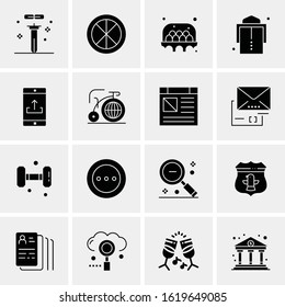 16 Business Universal Icons Vector. Creative Icon Illustration to use in web and Mobile Related project.