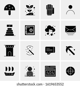 16 Business Universal Icons Vector. Creative Icon Illustration to use in web and Mobile Related project.