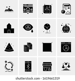 16 Business Universal Icons Vector. Creative Icon Illustration to use in web and Mobile Related project.