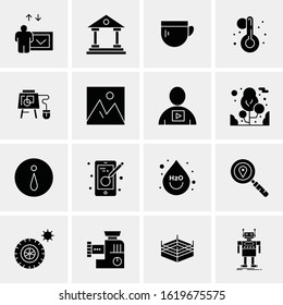 16 Business Universal Icons Vector. Creative Icon Illustration to use in web and Mobile Related project.