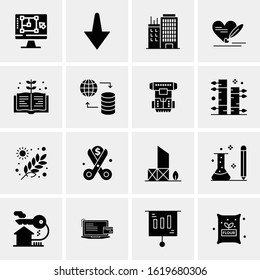 16 Business Universal Icons Vector. Creative Icon Illustration to use in web and Mobile Related project.