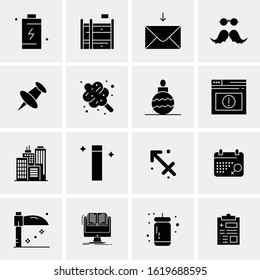 16 Business Universal Icons Vector. Creative Icon Illustration to use in web and Mobile Related project.
