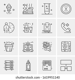 16 Business Universal Icons Vector. Creative Icon Illustration to use in web and Mobile Related project.