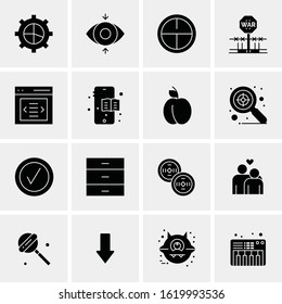 16 Business Universal Icons Vector. Creative Icon Illustration to use in web and Mobile Related project.