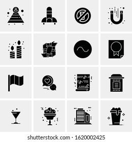 16 Business Universal Icons Vector. Creative Icon Illustration to use in web and Mobile Related project.