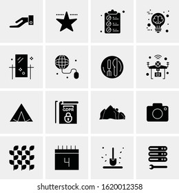 16 Business Universal Icons Vector. Creative Icon Illustration to use in web and Mobile Related project.