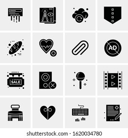 16 Business Universal Icons Vector. Creative Icon Illustration to use in web and Mobile Related project.