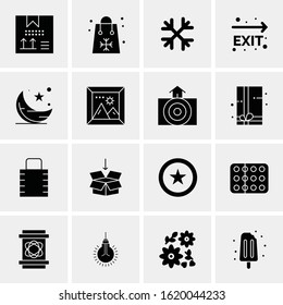 16 Business Universal Icons Vector. Creative Icon Illustration to use in web and Mobile Related project.
