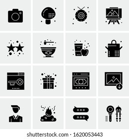 16 Business Universal Icons Vector. Creative Icon Illustration to use in web and Mobile Related project.