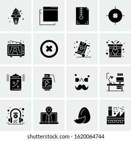 16 Business Universal Icons Vector. Creative Icon Illustration to use in web and Mobile Related project.