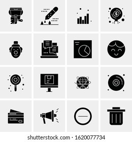 16 Business Universal Icons Vector. Creative Icon Illustration to use in web and Mobile Related project.