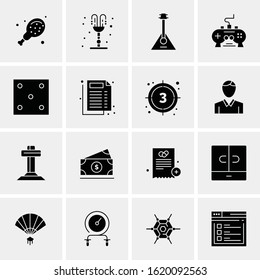 16 Business Universal Icons Vector. Creative Icon Illustration to use in web and Mobile Related project.
