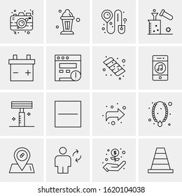 16 Business Universal Icons Vector. Creative Icon Illustration to use in web and Mobile Related project.