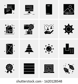 16 Business Universal Icons Vector. Creative Icon Illustration to use in web and Mobile Related project.