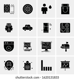 16 Business Universal Icons Vector. Creative Icon Illustration to use in web and Mobile Related project.