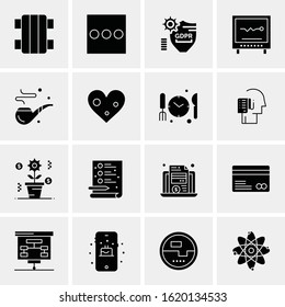 16 Business Universal Icons Vector. Creative Icon Illustration to use in web and Mobile Related project.