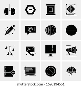 16 Business Universal Icons Vector. Creative Icon Illustration to use in web and Mobile Related project.