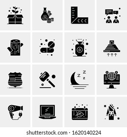 16 Business Universal Icons Vector. Creative Icon Illustration to use in web and Mobile Related project.