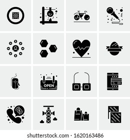 16 Business Universal Icons Vector. Creative Icon Illustration to use in web and Mobile Related project.