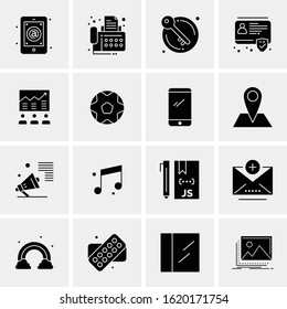 16 Business Universal Icons Vector. Creative Icon Illustration to use in web and Mobile Related project.