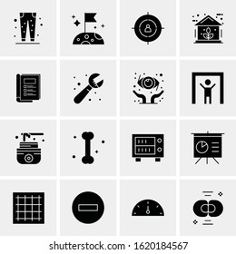 16 Business Universal Icons Vector. Creative Icon Illustration to use in web and Mobile Related project.