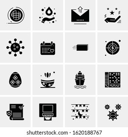 16 Business Universal Icons Vector. Creative Icon Illustration to use in web and Mobile Related project.