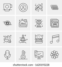16 Business Universal Icons Vector. Creative Icon Illustration to use in web and Mobile Related project.