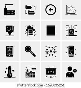 16 Business Universal Icons Vector. Creative Icon Illustration to use in web and Mobile Related project.